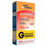 paracetamol 750mg 20 comprimidos nova química
