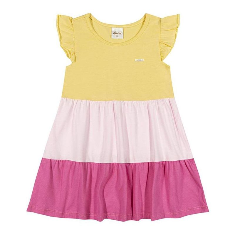 vestido infantil colorittá 1 amarelo (mp)