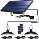 luzes pendentes solares duplas ip65 à prova d'água crepúsculo ao amanhecer branco a-bi