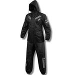 conjunto capa de chuva impermeável para motocicleta bykr 2 peças tamanho m preto a-mbi