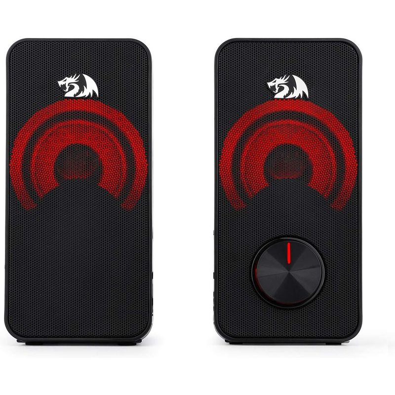 caixa de som gamer redragon stentor preto