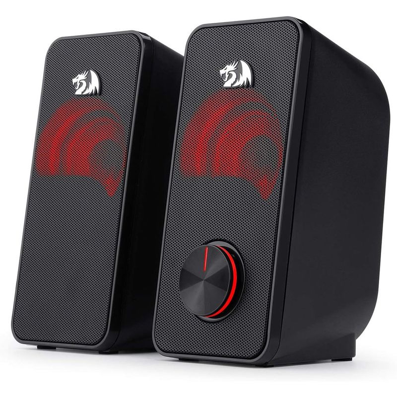 caixa de som gamer redragon stentor preto