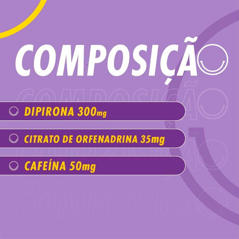 neosaldina muscular dipirona 300mg + citrato de orfenadrina 35mg + cafeina 50mg 10 comprimidos hypera