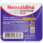 neosaldina muscular max dipirona 600mg + citrato de orfenadrina 70mg + cafeina 100mg 4 comprimidos hypera