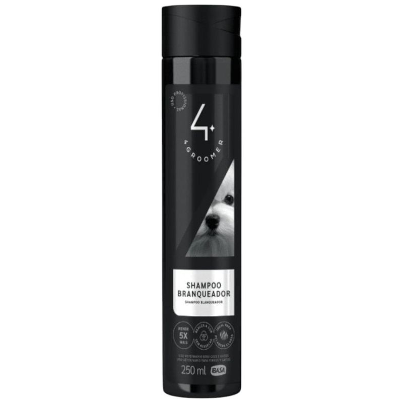 shampoo para cães e gatos branqueador ibasa 250ml (mp)
