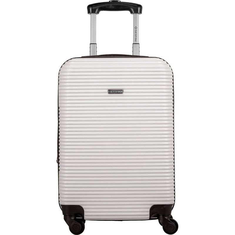 mala de bordo sestini all 5t pequena com rodas branco 041104-24