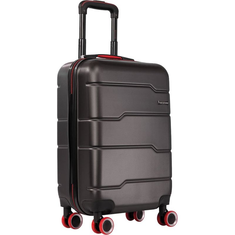 mala de bordo sestini v8 pequena com rodas cinza 041076-44