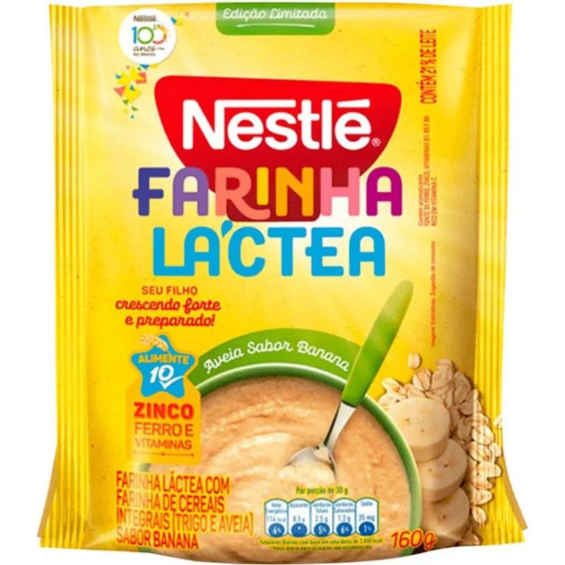 farinha láctea nestlé tradicional 160g