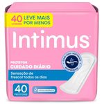 protetor diário intimus cuidado diário sem perfume 40 unidades