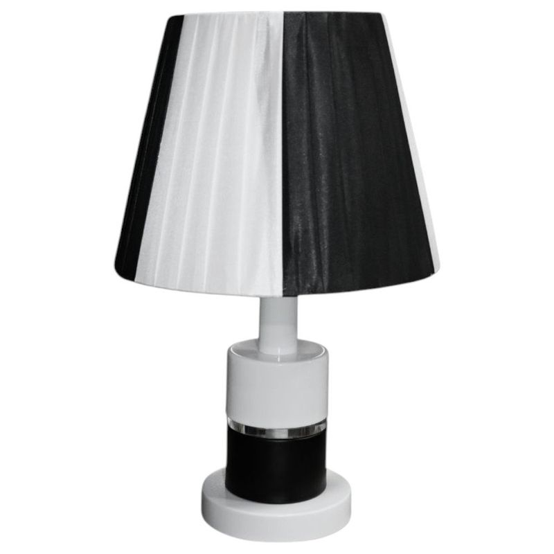 abajur casa onze bivolt 29cm 00-15 preto e branco (mp)