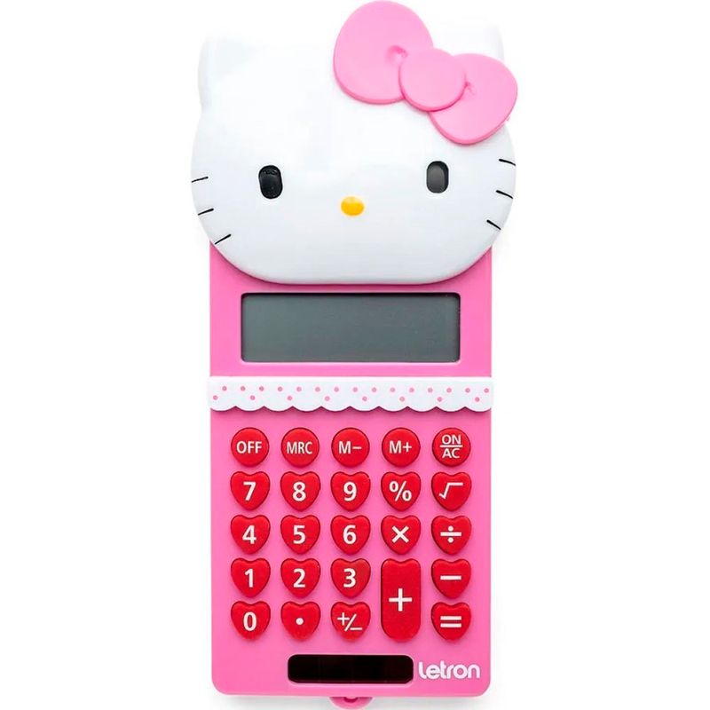 calculadora hello kitty letron 8 digitos (mp)