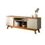 rack para tv até 75" linea colorado nature com off white