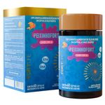 peixinhofort ômega 3 infantil 450mg 60 cápsulas mastigáveis sabor cereja fortlife