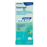 gastrogel tabs hid alumínio 153mg + mágnésio 200mg + simeticona 25mg 20 comprimidos sabor menta medquímica