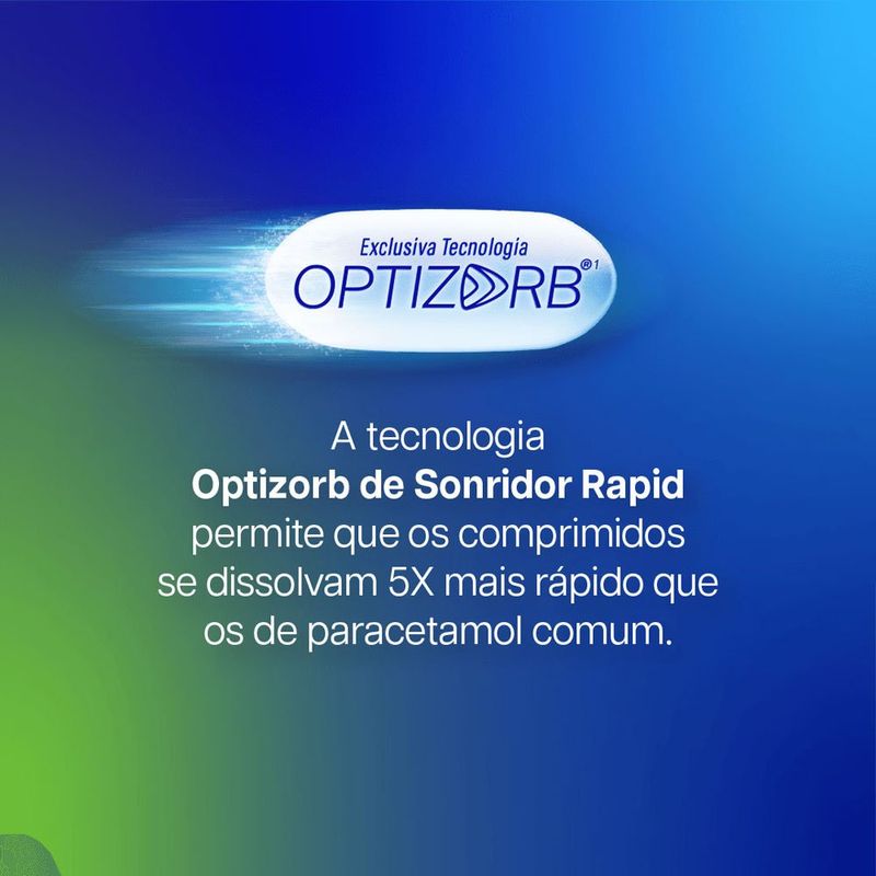 sonridor rapid paracetamol 500mg 10 comprimidos revestidos heleon