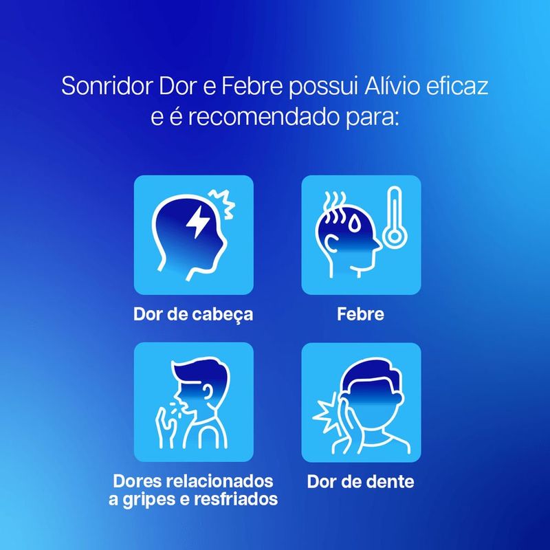 sonridor dor e febre paracetamol 750mg 20 comprimidos heleon