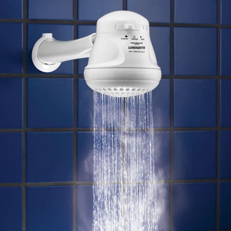 chuveiro elétrico lorenzetti com cano 220v 4600w maxi banho ultra (mp)
