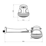 chuveiro elétrico lorenzetti com cano 220v 4600w maxi banho ultra (mp)