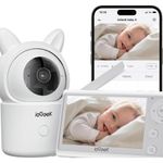 babá eletrônica iegeek tela de 4" 1080p branco a-mbi