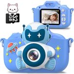 câmera fotográfica infantil gofunly com 20mp e tela lcd rosa a-mbi