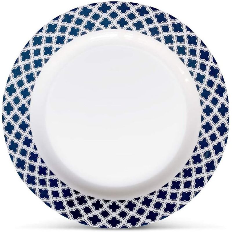 jogo de pratos e tigelas 12 peças bowla azul a-mbi