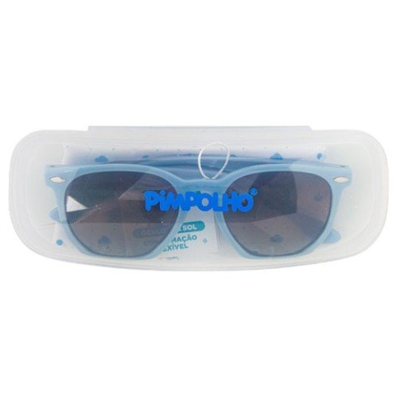 óculos de sol infantil flexivel pimpolho azul antigo 98393 (mp)