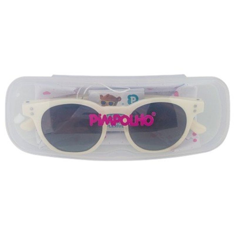 óculos de sol infantil flexivel pimpolho branco 98385 (mp)