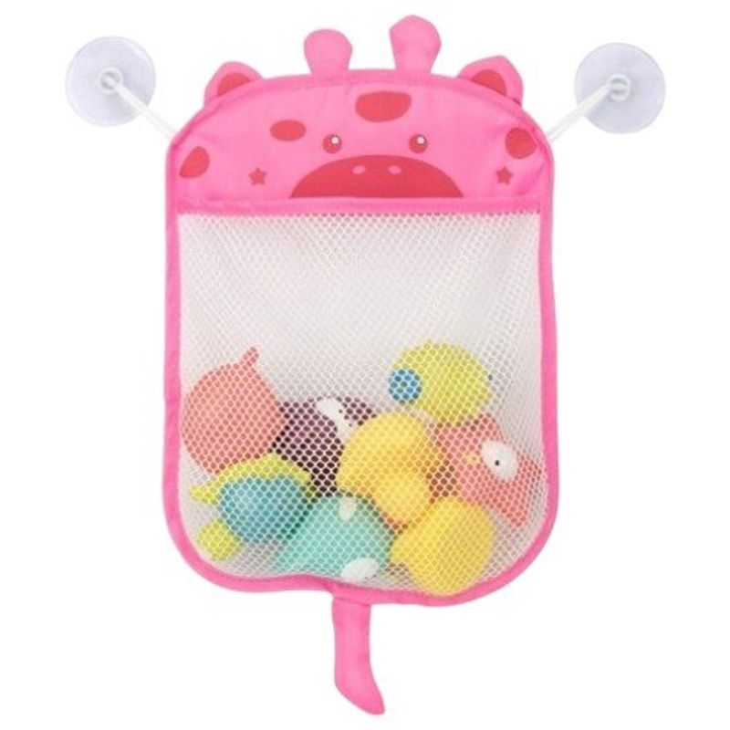 organizador de brinquedos de banho pimpolho girafa rosa 30401 (mp)