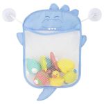 organizador de brinquedos de banho pimpolho dinossauro azul 30402 (mp)