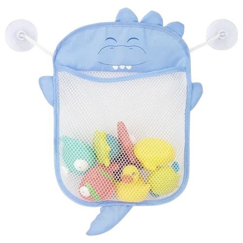 organizador de brinquedos de banho pimpolho dinossauro azul 30402 (mp)