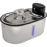 fonte de água sem fio para gatos aço inoxidável lippup a-mbi