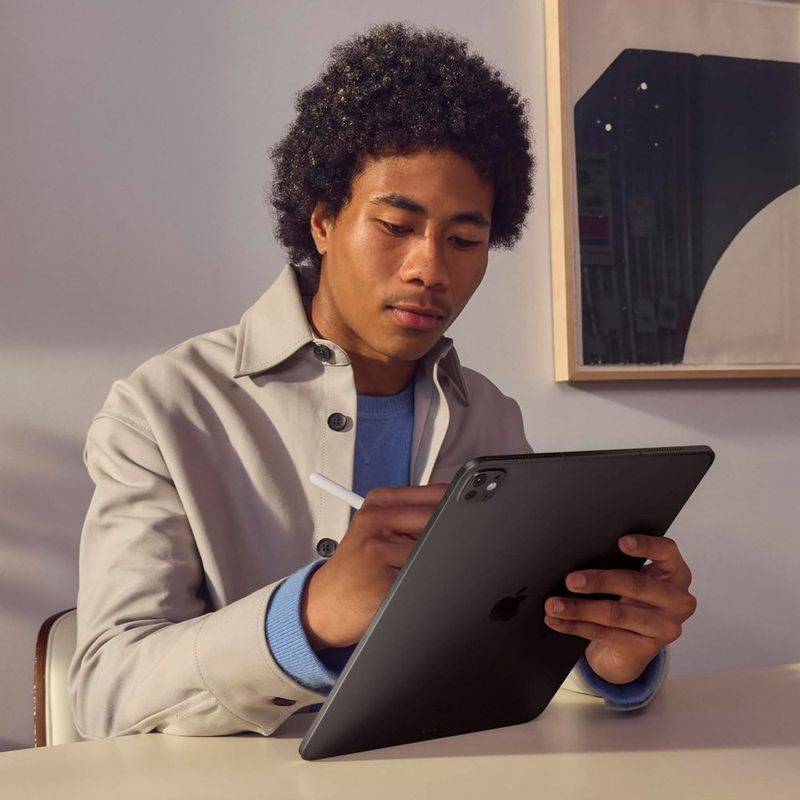 ipad pro m4 256gb tela 11" câmera 12mp preto espacial at-bi