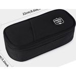 estojo multifuncional para lápis jteackbd preto a-bi