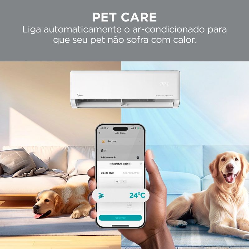 ar-condicionado split 24000 btus midea inverter ai ecomaster 42ezvca24m5