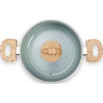 caçarola brinox botanika 2,5 litros com tampa 20cm indução verde 4815/331