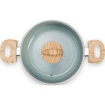 caçarola brinox botanika 3,5 litros com tampa 22cm indução verde 4815/332