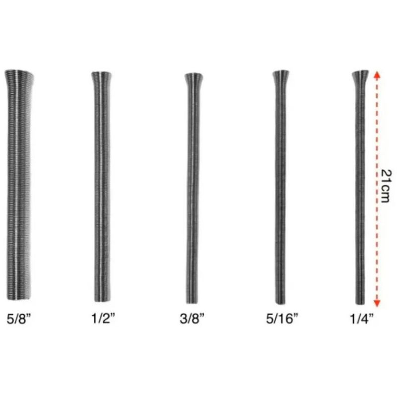 kit 5 molas para curvar tubos de cobre tipi ct 102 1/4" 5/16" 3/8" 1/2" 5/8" (mp)