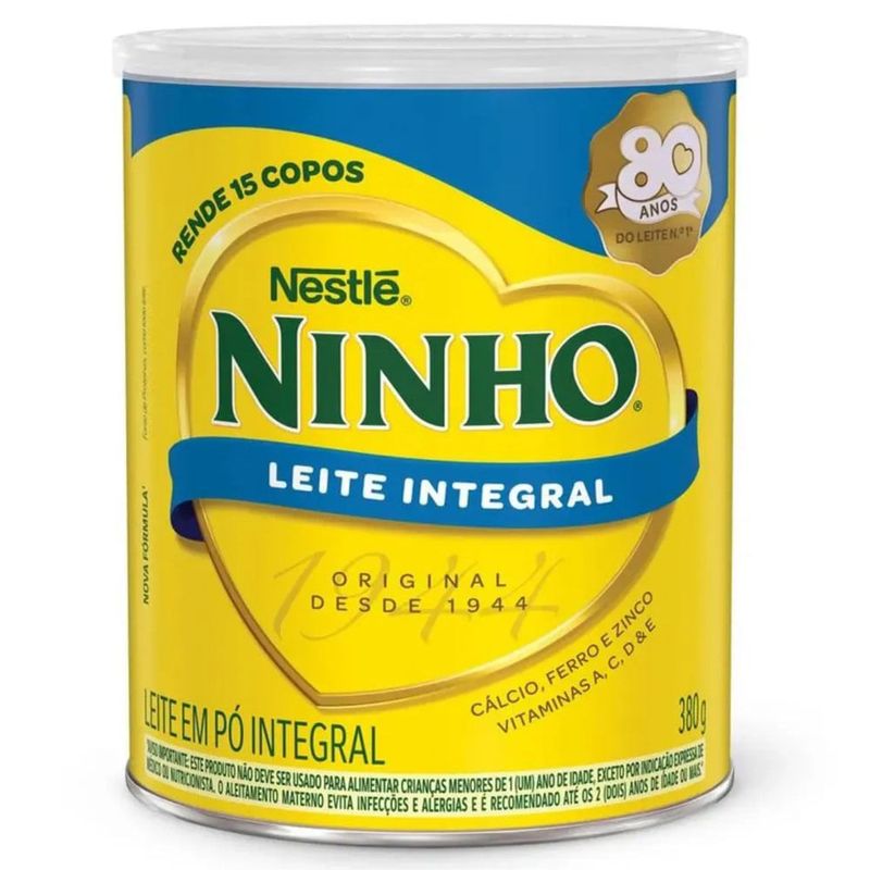 leite em pó ninho integral 380g