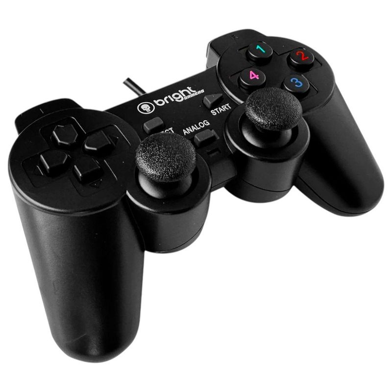 controle com fio usb bright joystick pc js001 (mp)