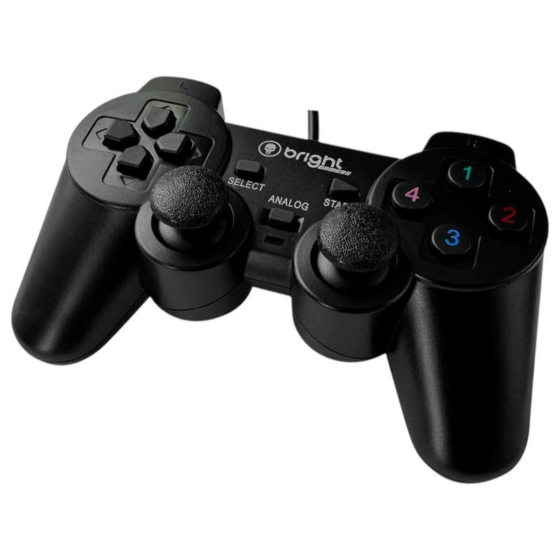 controle com fio usb bright joystick pc js001 (mp)