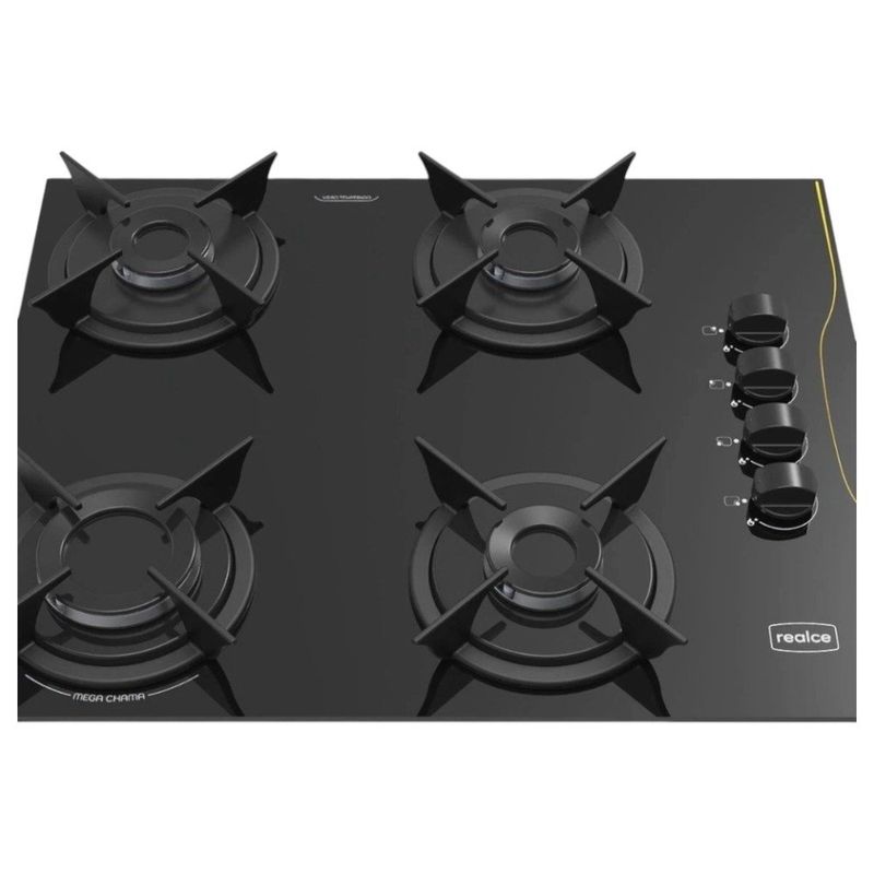 cooktop 4 bocas realce automático bivolt preto (mp)