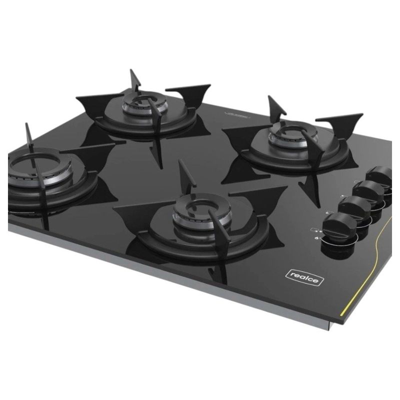 cooktop 4 bocas realce automático bivolt preto (mp)