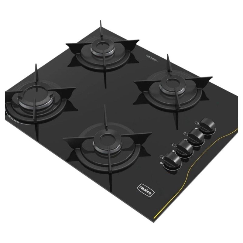 cooktop 4 bocas realce automático bivolt preto (mp)