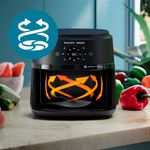 fritadeira air fryer walita 6,2 litros digital série 2000xl preto na230/00