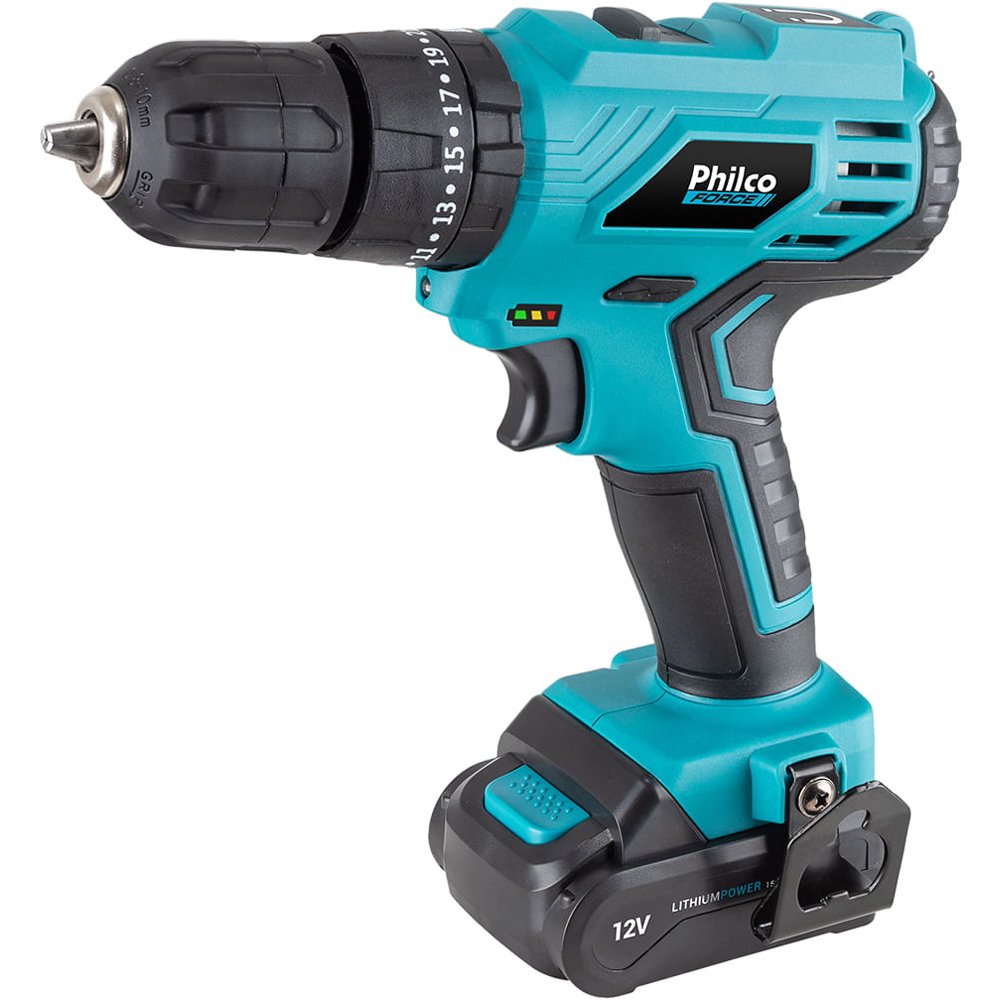 Parafusadeira Philco Force Bivolt Azul 1500RPM
