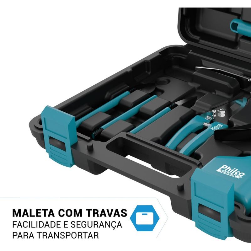 kit jardinagem philco azul pkj10