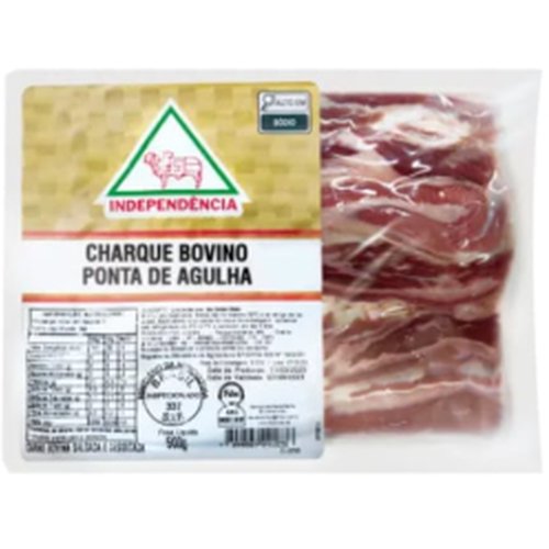 Charque Independência Ponta de Agulha Pacote com 500g
