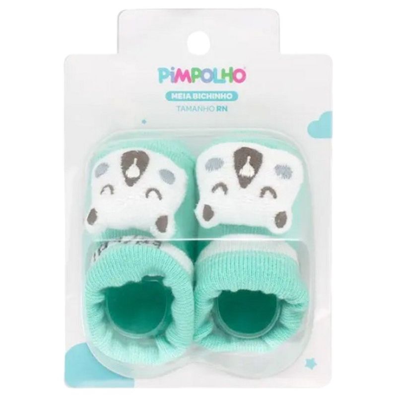 meia rn pimpolho bichinho urso verde 25103 (mp)