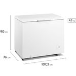 freezer horizontal electrolux 314 litros inverter branco hi330