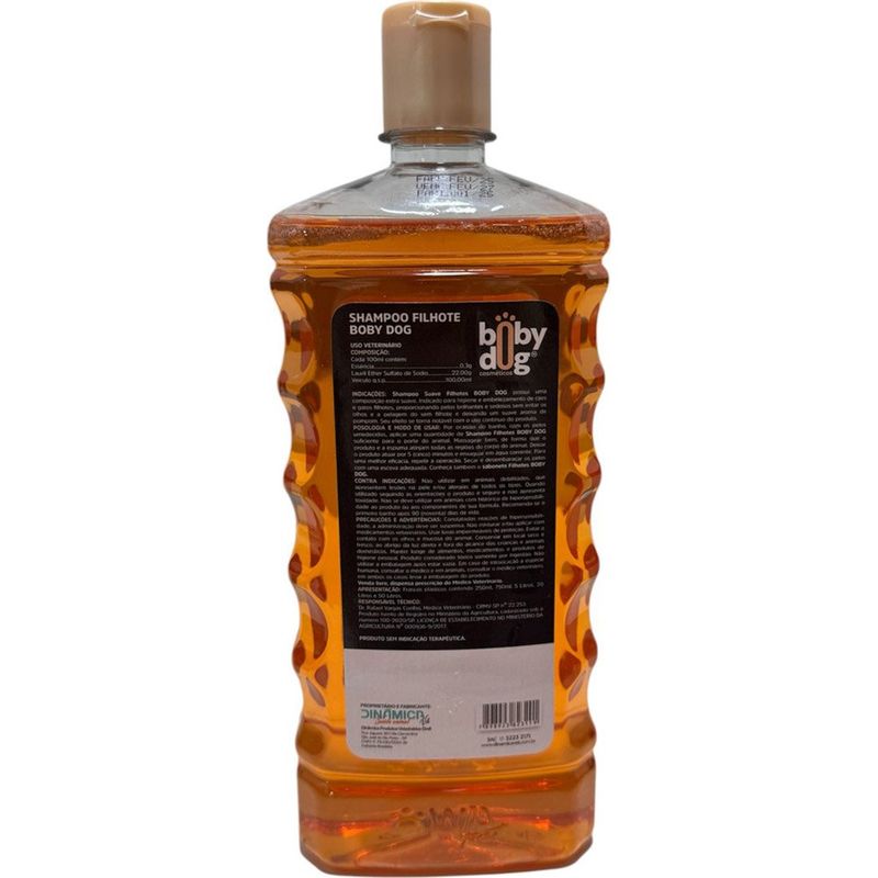 shampoo para cães e gatos filhotes boby dog 750ml (mp)